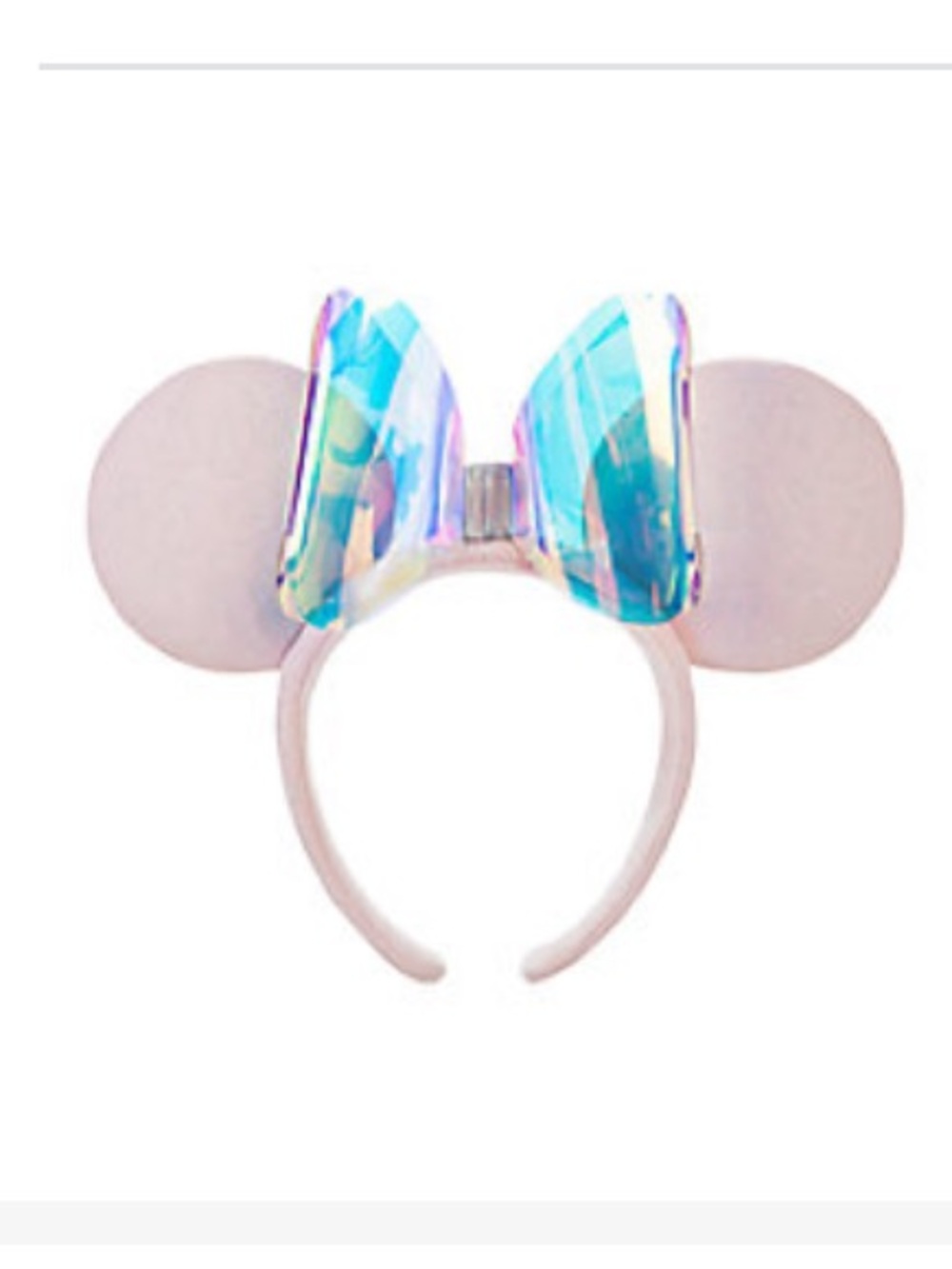 NWT Stoney Clover Lane x Disney Pink Iridescent Mickey Minnie Mouse Ears